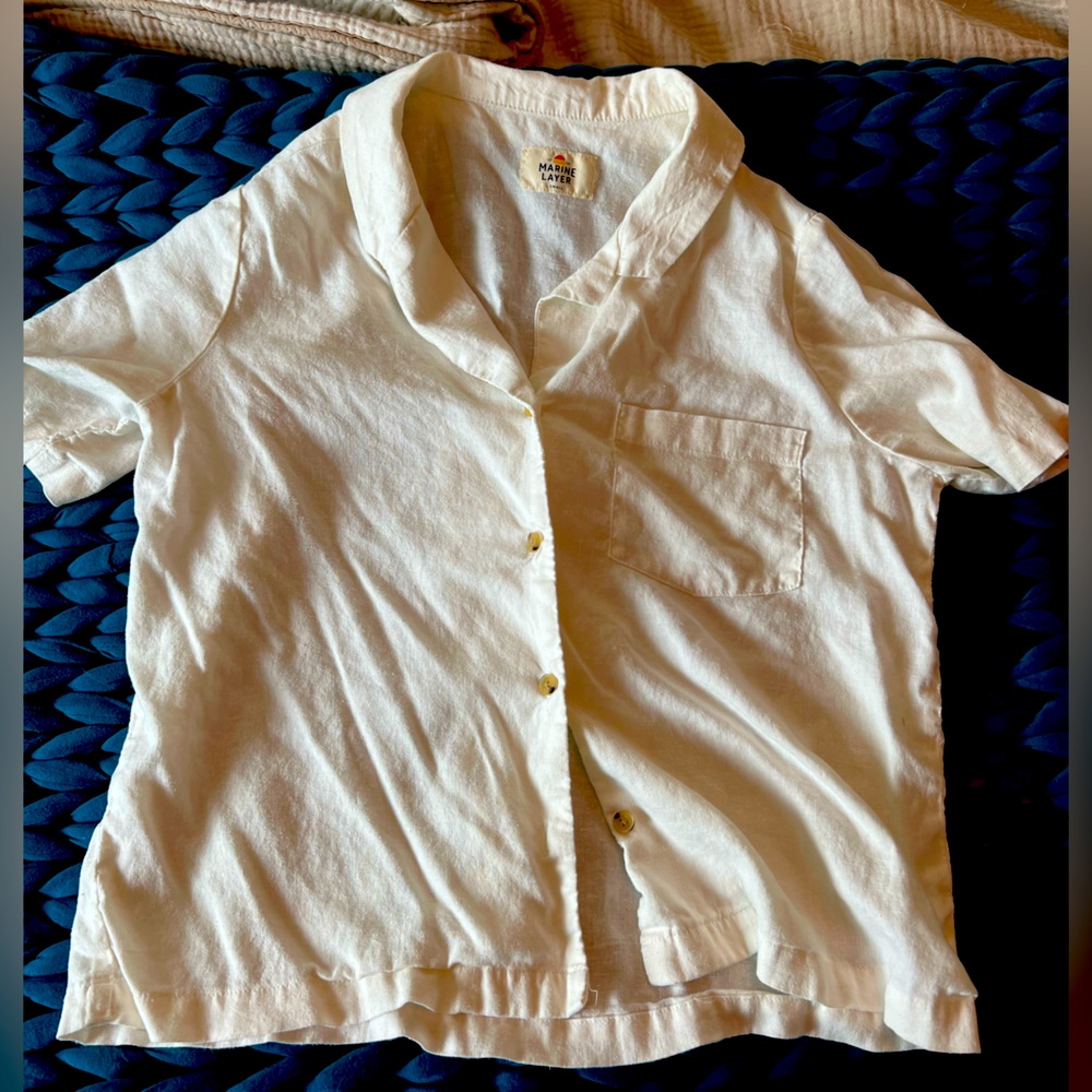 Marine Layer cream button up